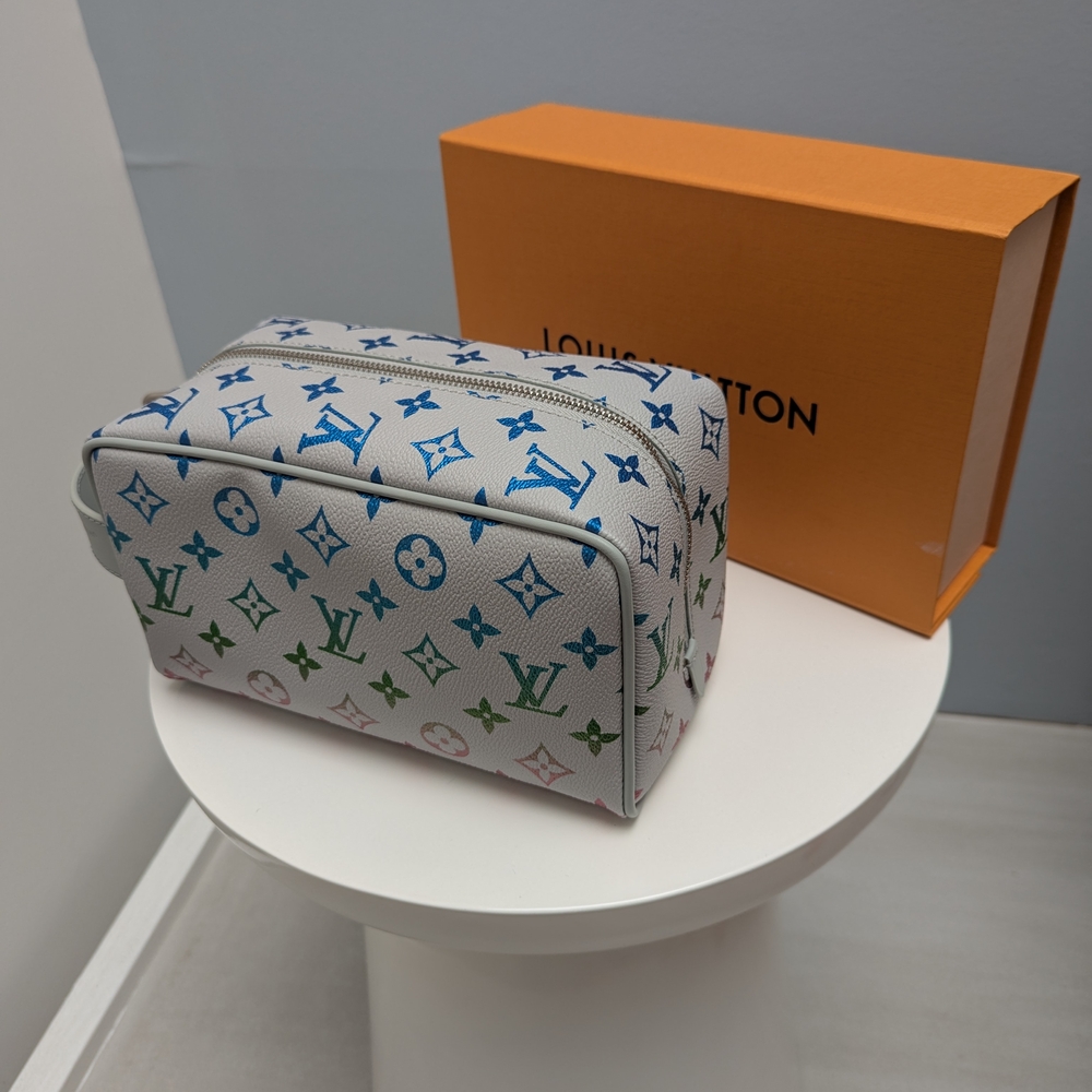 Louis Vuitton Iridescent Monogram Dopp Kit (New, Unused)